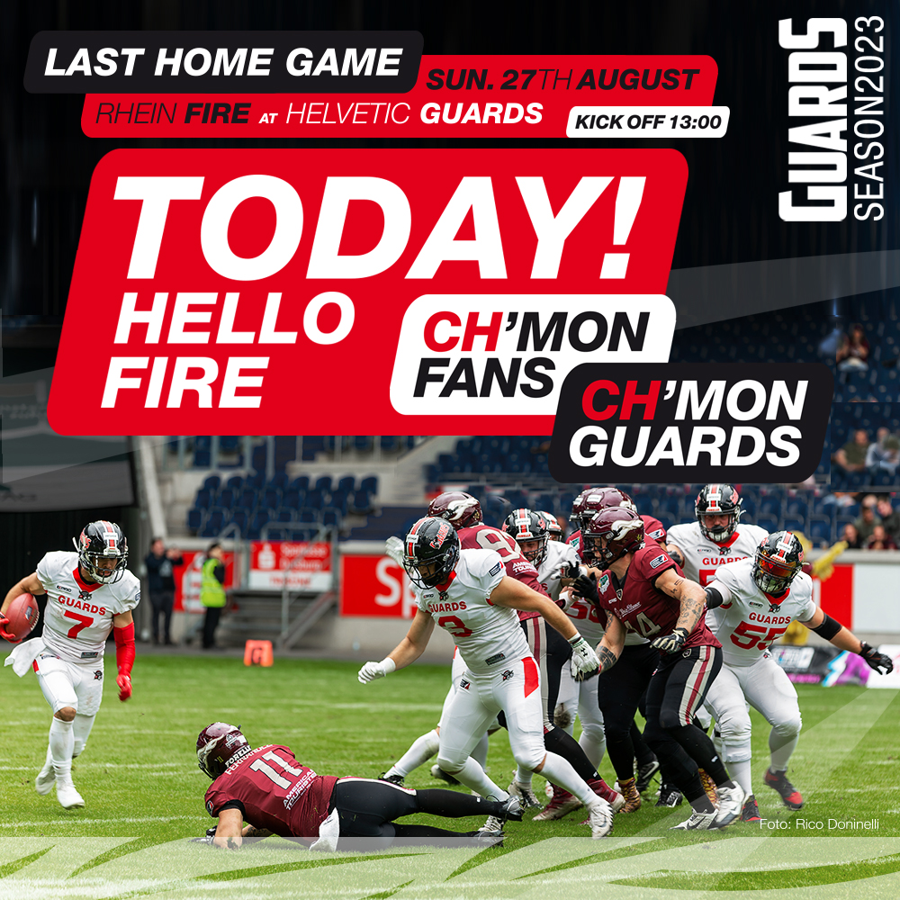 Step 1: 📞 your 👩‍🦰🧔🧒👧
Step 2: Hopp on the 🚅 or 🚌 or 🚗 or just 🚶‍♀️
Step 3: Enjoy 🎤🎸 and 🕺💃 and 🏈
Step 4: Be 🗣️📣

#RHFatHVG #upforthechallenge #helveticguards #europeanleagueoffootball