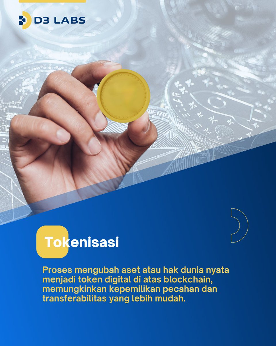 D3Labsdotio's tweet photo. Istilah dalam Blockchain yang Perlu Anda Ketahui. Istilah apa yang mau kamu tau selanjutnya? Berikan kami ide dan tuliskan di bagian komentar di bawah!

#d3labs #blockchain #tokenization #web3 #blockchaincommunity https://t.co/YTDg462Jtj