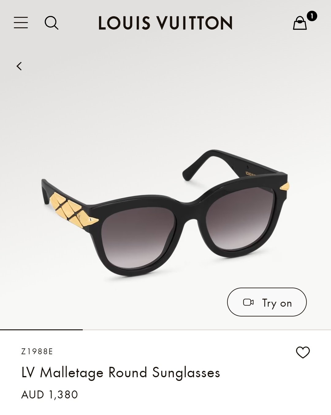 Louis Vuitton: LV Malletage Cat Eye Sunglasses Brand New In