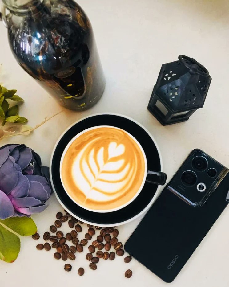 Great Attitude Is Like A Perfect Cup Of Coffee. Don't Start Your Day Without It. ☕

#CoffeeTime 
#CoffeeLover 
#Coffee 
#barista 
#ShotonOPPO 
#OPPOReno8series