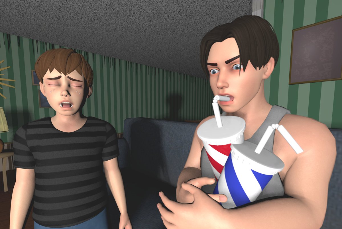 yuuki_fnaf's tweet photo. 【FNAF SFM】
���イケル「もう寝る前だぞ、おねしょは俺が引き受けた」
少年「うわーん、にいちゃんのあふれる優しさー！」
#FNAF #Afton_family #Michael_Afton #Crying_Child #ボケてパロ https://t.co/yaIv6rvJAe