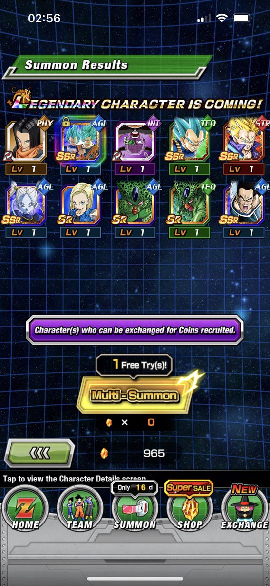 PatrickDoub's tweet photo. @DokkanAssets Got both in 300 stones! https://t.co/1qsitLW3he