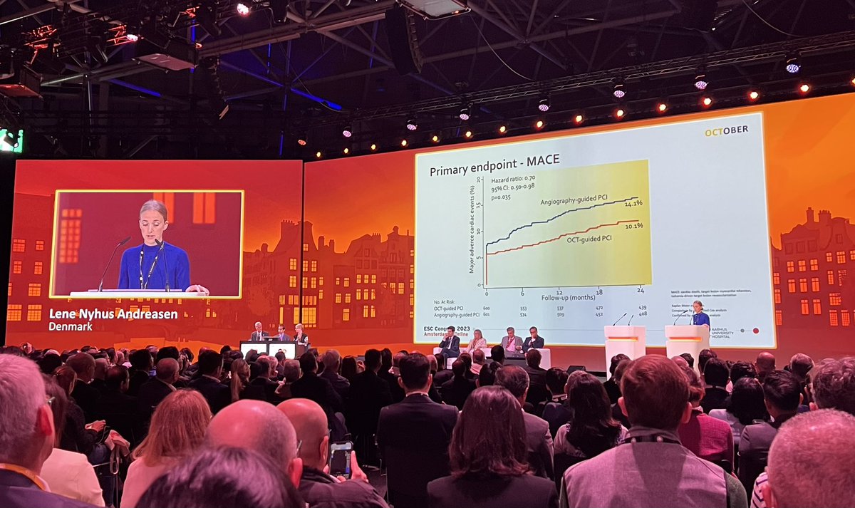 Dansk Cardiologisk Selskab (DCS) (@cardio_dk) on Twitter photo OCT-guided PCI i bifurkatur-læsioner reducerer 2-års MACE signifikant sammenlignet med angiografi-guided PCI 🫀
🚨Hovedresultaterne af #OCTOBER er netop blevet præsenteret af læge, phd-studerende <a href="/LNAndreasen/">Lene Nyhus Andreasen</a> ved <a href="/AUHCardio/">Department of Cardiology Research AUH</a> til #ESCCongress!
#DCS_ESC23 <a href="/NielsRHolm/">Niels R. Holm</a> OCT-guided PCI i bifurkatur-læsioner reducerer 2-års MACE signifikant sammenlignet med angiografi-guided PCI 🫀
🚨Hovedresultaterne af #OCTOBER er netop blevet præsenteret af læge, phd-studerende <a href="/LNAndreasen/">Lene Nyhus Andreasen</a> ved <a href="/AUHCardio/">Department of Cardiology Research AUH</a> til #ESCCongress!
#DCS_ESC23 <a href="/NielsRHolm/">Niels R. Holm</a>