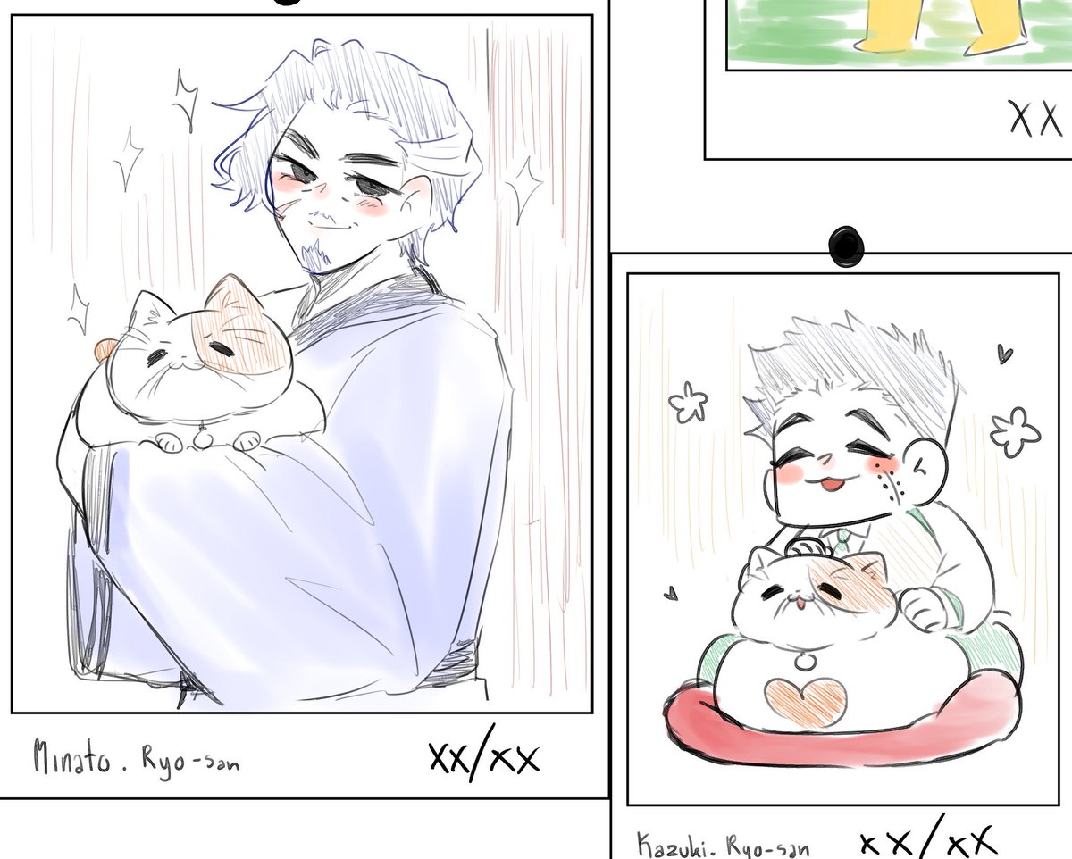 YMINATO_SHC's tweet photo. #SHC_เปิดโรล
ในช่วงเย็นที่ [คุณ] 
มาอุดหนุนร้านซูชิ-อิซากายะ มินาโตะซังก็ได้ชี้นิ้วไปที่บอร์ดข้างๆที่มีรูปมากมายแปะอยู่

"เรียวซังกับฉันแล้วก็เจ้าลูกชายหละ"

มินาโตะซังว่าด้วยความตื่นเต้น เหมือนอยากอวดฝีมือการถ่ายรูปของลูกชายและความขึ้นกล้องของแมวตัวเองให้ [คุณ] ชื่นชม-- https://t.co/N8Qe1RTj7l