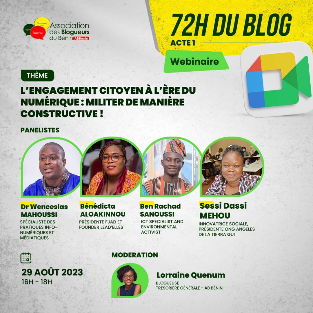 Les #72hdublog - Acte 1

Inscrivez-vous ici pour participer : bit.ly/72hdublog

#blogday2023 #BlogueursduBenin