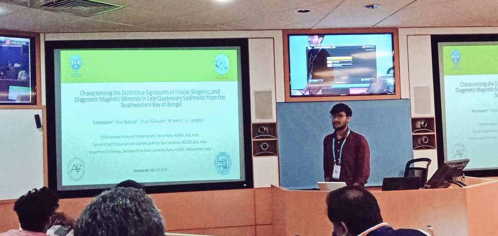 Unveiling the mysteries of Earth's past! 🌍🔍 Presented my PhD research on magnetic mineral signatures in late quaternary sediments from the Bay of Bengal at #OSICON2023 🧲📜 Insightful talks accompanied by fruitful discussions. Thank you organizers!
<a href="/ESSO_INCOIS/">INCOIS, MoES</a> <a href="/moesgoi/">MoES GoI</a>