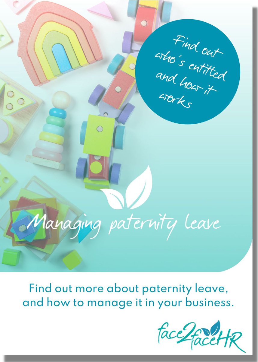 Make sure you are up to date with paternity leave, eligibility, pay and entitlements... Check out our download for more guidance! #HR #business #smallbusiness #parentalleave face2facehr.com/download/abing…