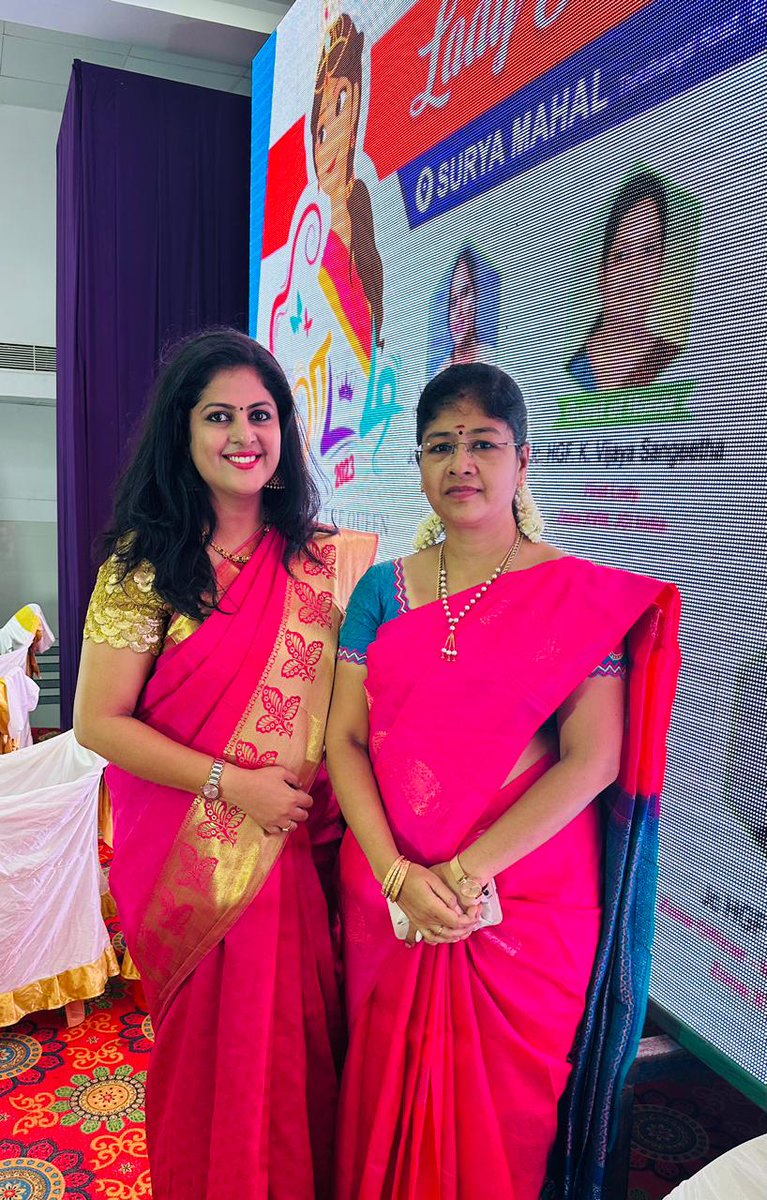 cynthiahema's tweet photo. சிவகாசி மேயர் மதிப்பிற்குரிய
திருமதி. சங்கீதா இன்பம் அவர்களுடன் சிவகாசியில் சிறப்பு விருந்தினராக JCI India Area B Zone Xlll வின் மகளிருக்கான சிறப்பு கருத்தரங்கமான
“ சீமாட்டி “ நிகழ்வில் பங்கேற்ற மகிழ்வான தருணம்❤
#hemarakesh #specialguest #womenconference #seemati #sivakasi https://t.co/aAcarbe40Y