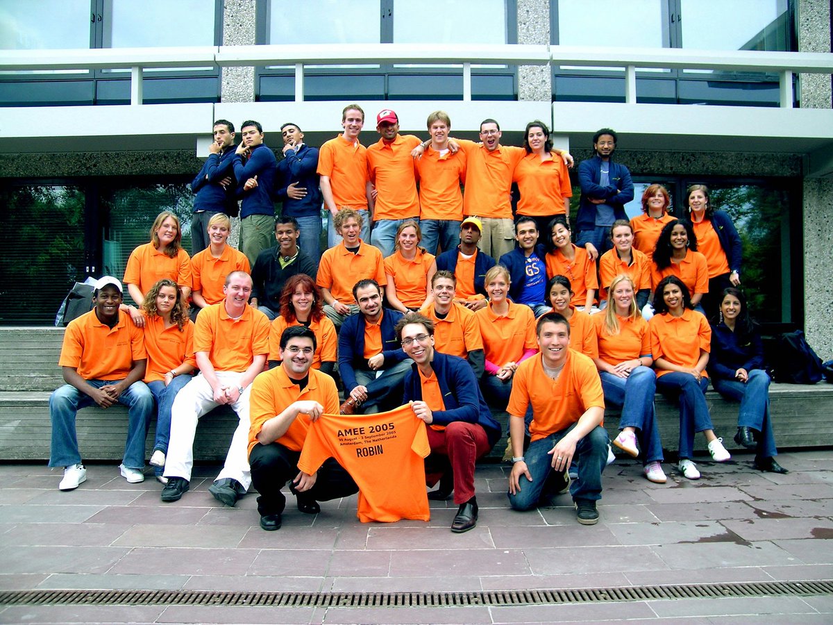 paulderoos's tweet photo. #flashback #ameestf #amee2005 leading student taskforce, my first AMEE 18 years ago. Heading to #AMEE2023 my 16th conference. https://t.co/Ytsxlw0u3x