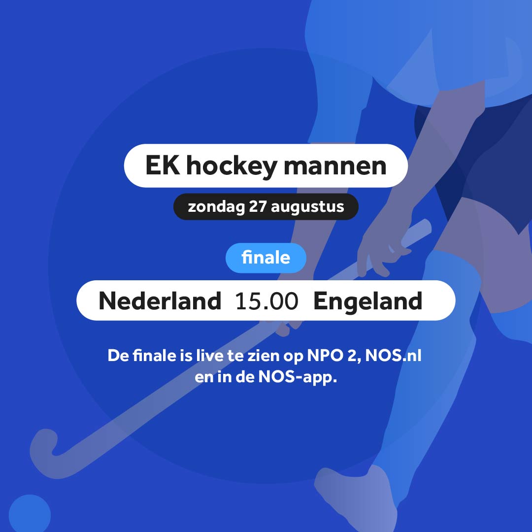 StefHehemann's tweet photo. De finale op het #EKhockey tussen de mannen van @oranjehockey en @EnglandHockey is met commentaar van @philipkooke vanaf 15 uur live te zien op NPO 2 en via deze livestream van @NOSsport  https://t.co/52xwgLVR5t #EHC2023 #nedeng #hockey https://t.co/k4lXeDE3cO