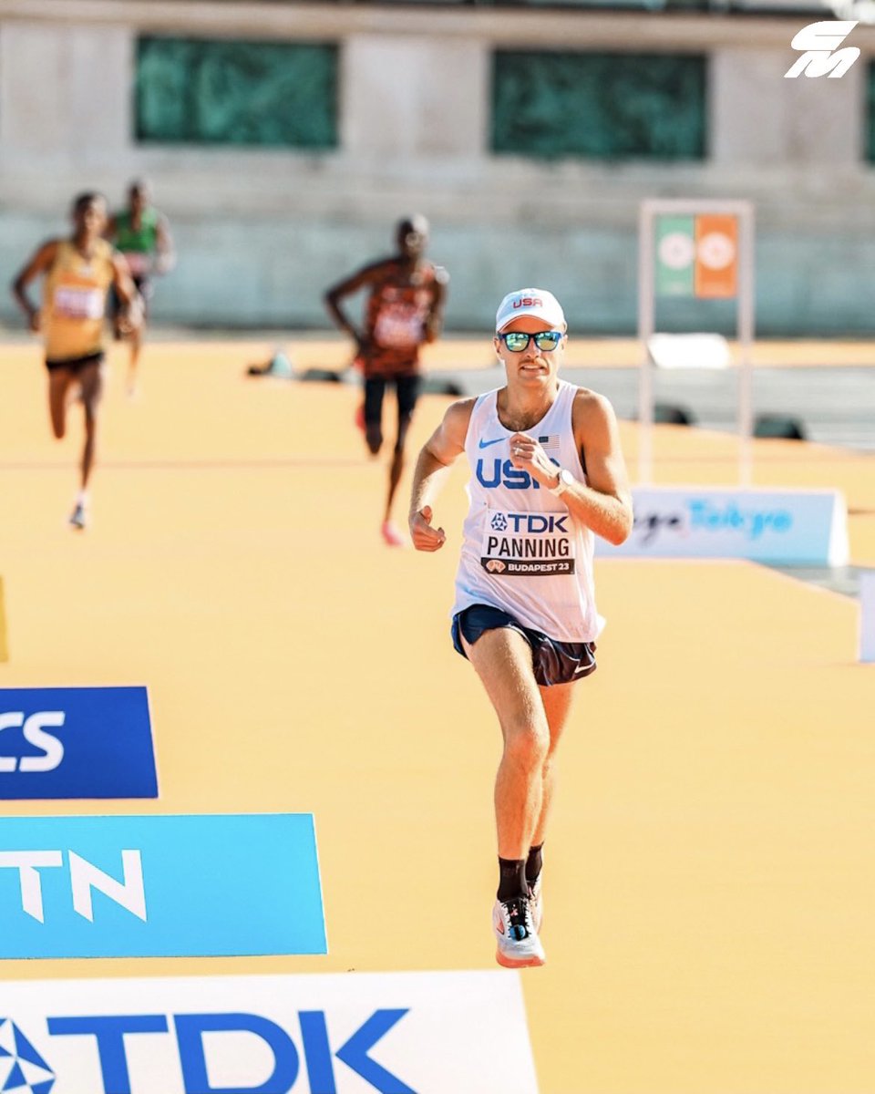 CITIUS MAG (@citiusmag) on Twitter photo A smart and gutsy race for <a href="/ZachPanning/">Zach Panning</a>! 🇺🇸
The 28-year-old is the top American in the #WAbudapest23 men’s marathon with a 13th-place 2:11:21 performance, his second-fastest marathon to date in hot conditions.
Panning moved from 24th to 13th over the last 10km of the race. A smart and gutsy race for <a href="/ZachPanning/">Zach Panning</a>! 🇺🇸
The 28-year-old is the top American in the #WAbudapest23 men’s marathon with a 13th-place 2:11:21 performance, his second-fastest marathon to date in hot conditions.
Panning moved from 24th to 13th over the last 10km of the race.