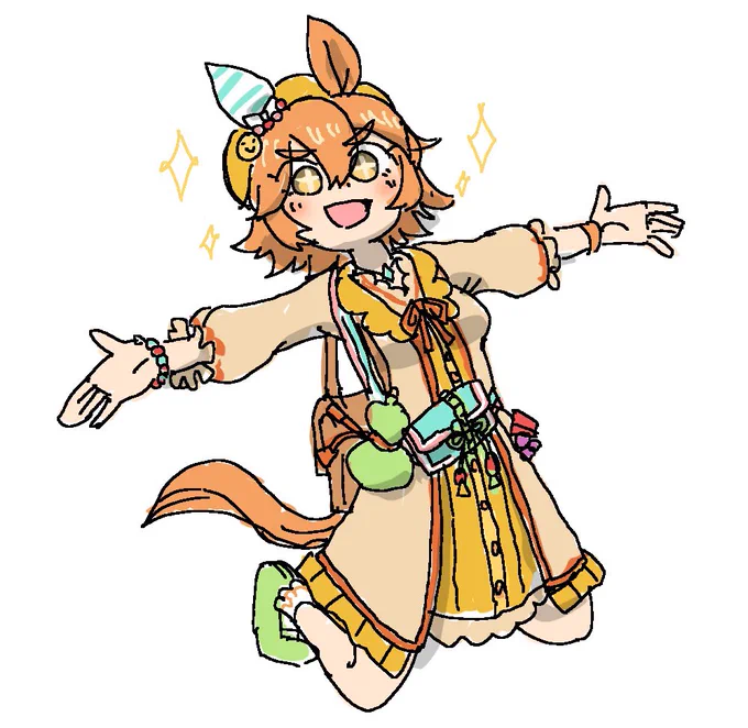 最近お迎えしたウマ娘描きました!