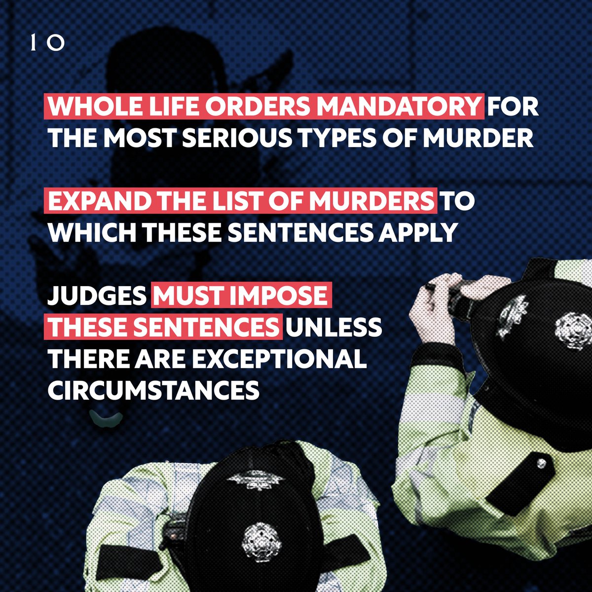 10DowningStreet's tweet photo. ❝It’s my top priority to keep the British public safe – and I will do whatever it takes to make that happen.❞

Today Prime Minister @RishiSunak announced changes to sentencing laws to take violent offenders off our streets.

Here’s how ⬇️ https://t.co/NLUqAWn1Vm