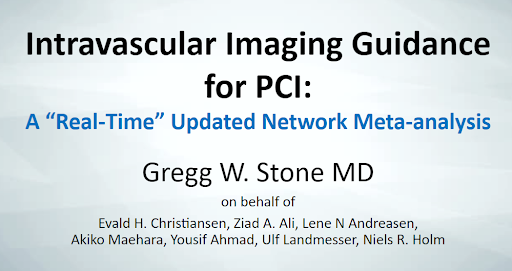 CMichaelGibson's tweet photo. Download slides from the Real-Time Network Meta-analysis presented at #ESCCongress for IVI (OCT vs. IVUS) vs. angio guidance in patients undergoing PCI. URL here: https://t.co/NfntjkwzDY https://t.co/SVQdMwQLbU