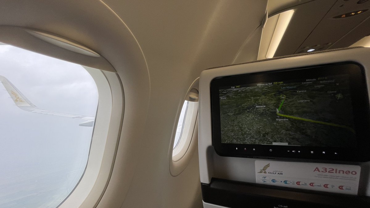 h2okapi's tweet image. Avgeek sunday fifth freedom flight with @GulfAir from #Nice to @MiAirports #Malpensa on board a brand new @Airbus #A321Neo Great aircraft and great crew