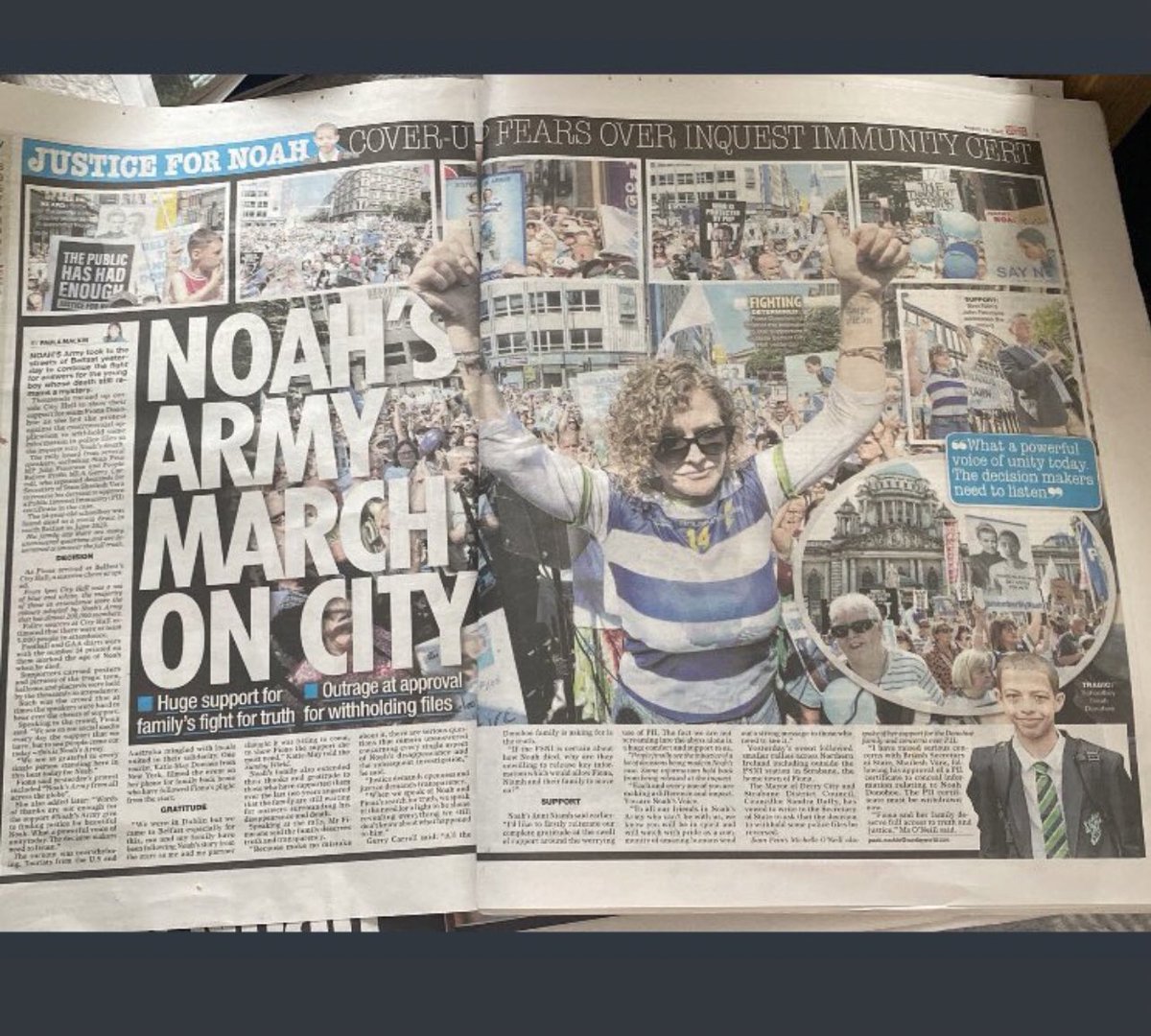 _M_A_Z_Z_A's tweet image. And they will march where ever is needed. #JusticeForNoah #NoahDonohoe #BelfastScandal #PSNICorruption #NoahsArmy