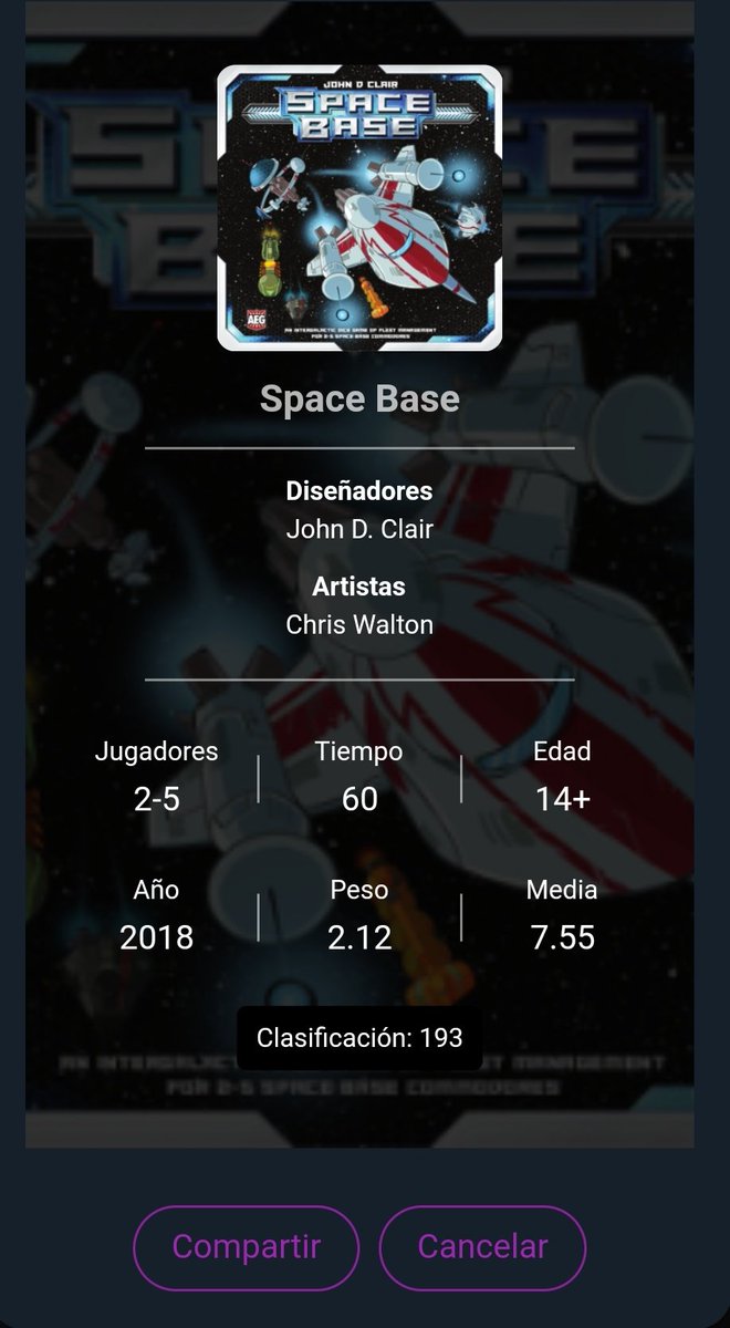 Sombrax16Bits's tweet image. Volvemos a los sábados con partidas !
#SpaceBase a 5, comienza lento y termina como un cohete, primera partida que jugaban y les encantó, se explica en 1 minutos y se aprende en 2, sin entre turnos y muy divertido el crear tu motor de probabilidades.