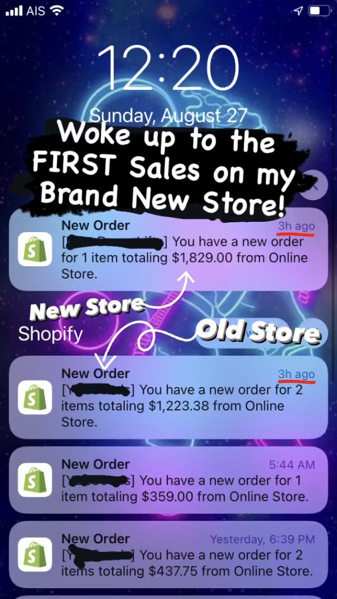 TimSkells's tweet image. Woke up to the FIRST SALES on my new eCom Store…

Which admittedly took me 3x as long (2 months) to build than normal. Due to traveling and finally getting settled into my new house in Thailand…

BUT HOT DAMN TEAM!! WE DID IT!!!

(Oh ya, and the old store aint doin bad too! 😉)