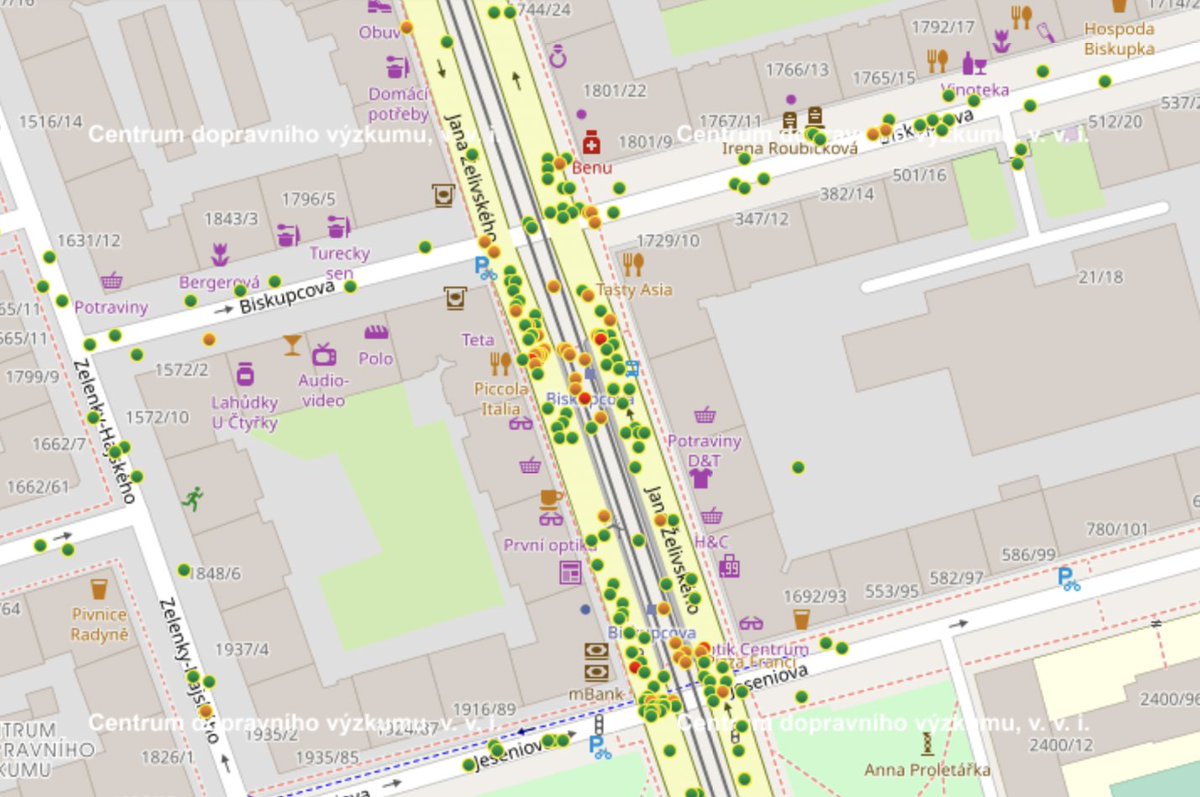 Proč upravujeme okolí tramvajové zastávky Biskupcova? Třeba proto:

15.7.2022 srážka s chodcem, těžké zranění, vina řidiče 
14.2.2022 srážka s chodcem, lehké zranění, vina řidiče
19.12.2017 srážka s chodcem, lehké zranění, vina řidiče
17.11.2017 srážka s chodcem, těžké zranění,
