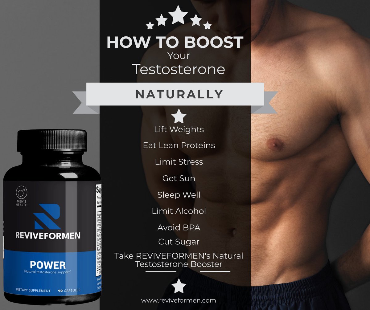 FNutritiontm's tweet image. Optimize testosterone with diet, rest, and REVIVEFORMEN's premium testosterone booster. Experience enhanced energy, mental clarity, and physical performance. 

reviveformen.com

#TestosteroneBoost #MensHealth #reviveformen