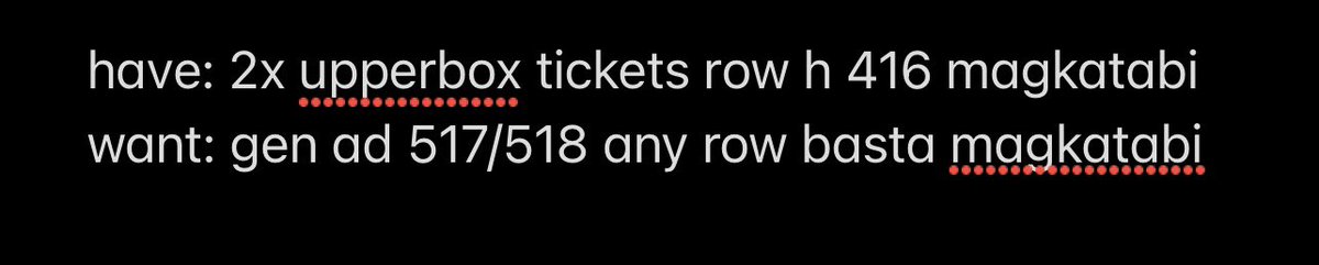 kyopiwon's tweet photo. wtt lft on festival off manila 
have: 2 upperbox tickets
want: 3 general admission tickets

— trader must be willing to meet up around las piñas/pque/pasay area

#. gen ad add tix ub wave to earth wte w2e suho exo ben &amp; and ben adie melomance darren seori moira wts lfb wtb lfs https://t.co/ayQTHpqbr3