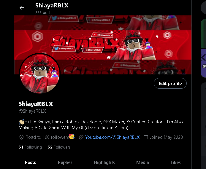 New pfp &amp; banner done by @RapidsGFX 🔥🔥😎
12/10 would recommend💯
#ROBLOX #robloxart #YouTuber