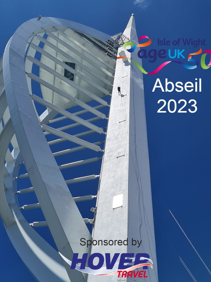 Third Time Lucky! Age UK IW would like to wish our incredible fundraisers good luck as they abseil 100 metres down the Emirates Spinnaker Tower today. Grateful thanks to our friends at @HovertravelLtd for supporting this event. #events #charity #fundraising