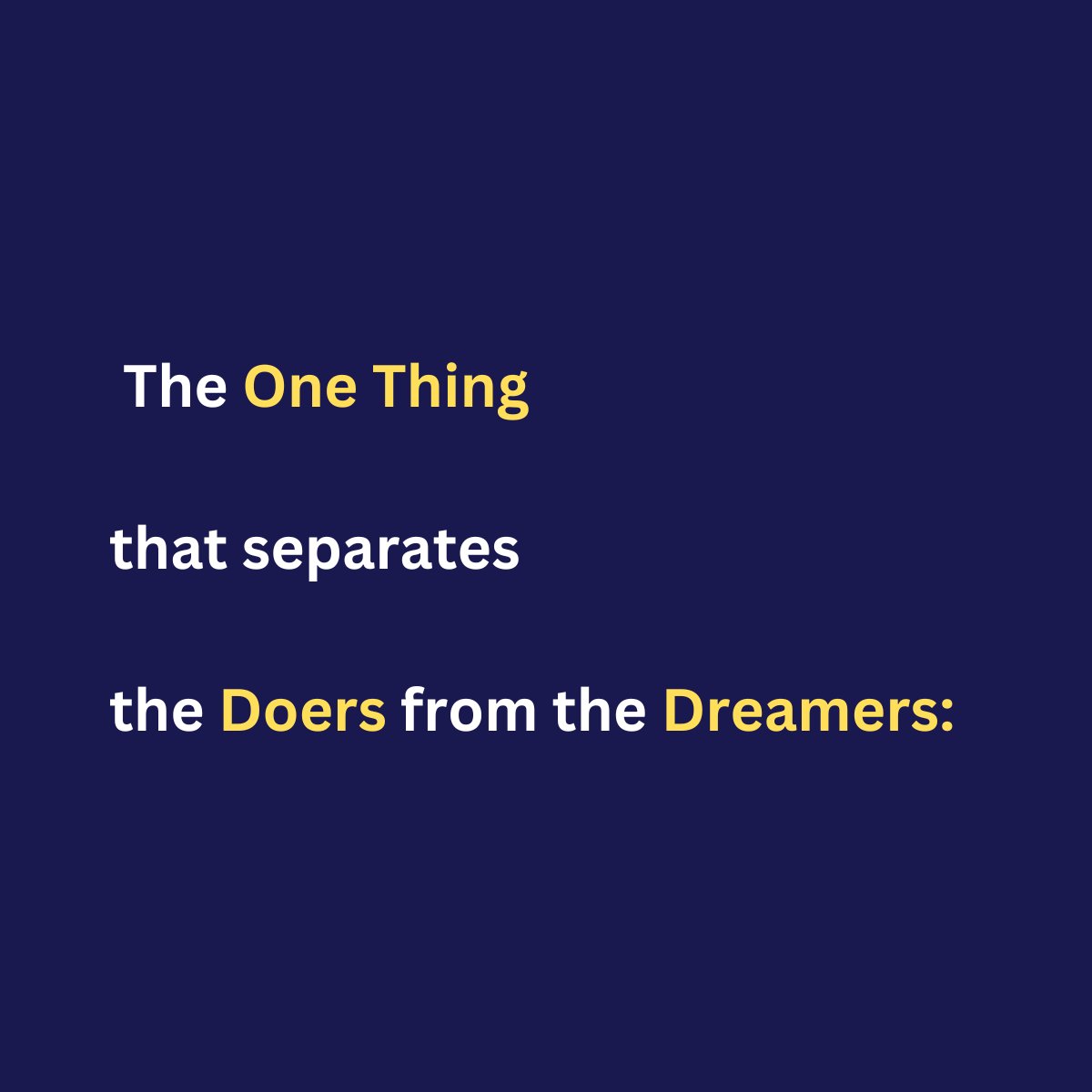 d_thesimplifier's tweet image. The One Thing that separates the Doers from the Dreamers👇

Most people never ASK. 

That's what separates the people who do things from the people who just dream about them.

#thesimplifier #doers