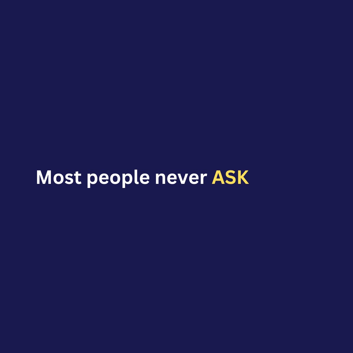 d_thesimplifier's tweet image. The One Thing that separates the Doers from the Dreamers👇

Most people never ASK. 

That's what separates the people who do things from the people who just dream about them.

#thesimplifier #doers