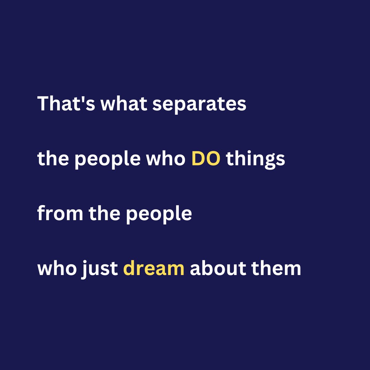d_thesimplifier's tweet image. The One Thing that separates the Doers from the Dreamers👇

Most people never ASK. 

That's what separates the people who do things from the people who just dream about them.

#thesimplifier #doers