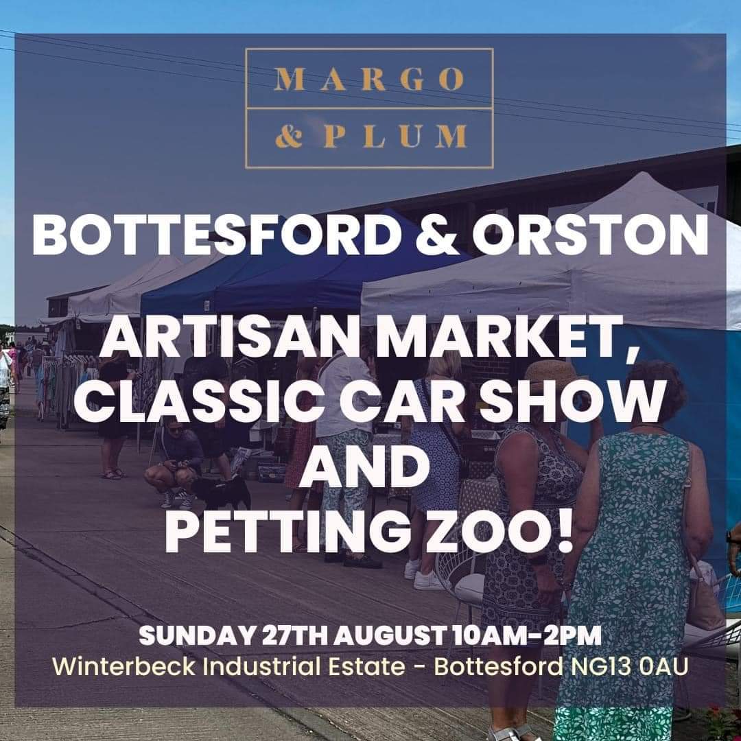 Find us <a href="/margoandplum/">Margo & Plum</a> #Bottesford for a great market full of wonderful traders touting their wares - hoping for great weather #localmarket #margoandplum #bingham #cherizenacoffee #flavouredcoffee #coffeebeans #looseleaftea #ruralretailer