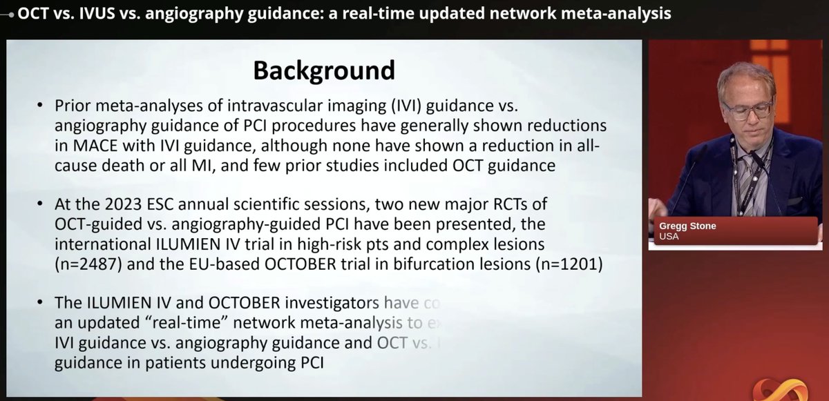 🚨#ESCcongress #HOTLINE 4️⃣Thread🚨

🎯Session on #imagefirst 🎯

1️⃣ILUMIEN IV
2️⃣OCTOBER trial
3️⃣OCTIVUS
4️⃣OCT vs. IVUS vs. angiography guidance: a real-time updated network meta-analysis