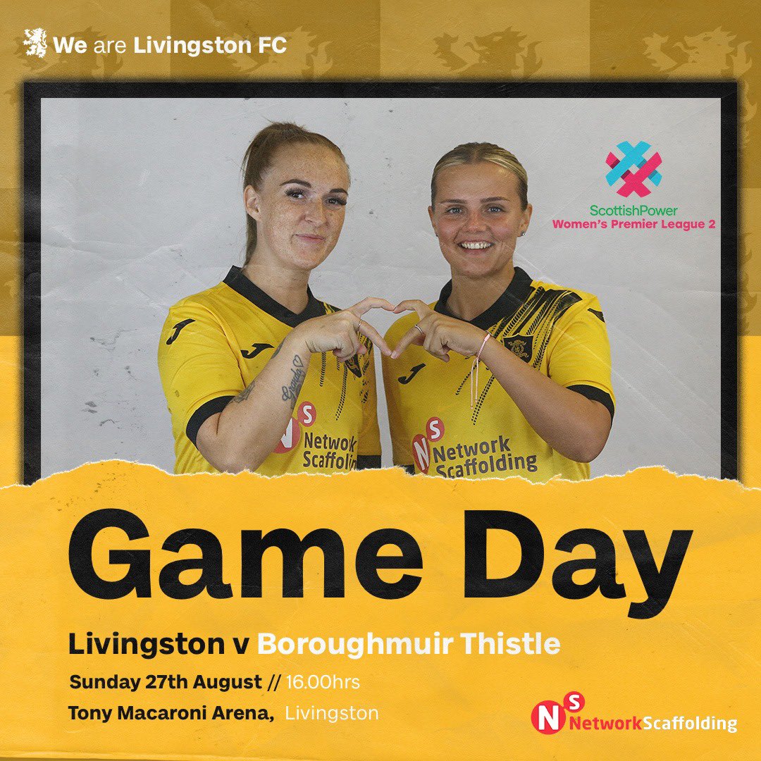 🏟️ 𝐁𝐚𝐜𝐤 𝐚𝐭 𝐭𝐡𝐞 𝐌𝐚𝐜 

Come join us as we take on <a href="/BTFC07/">Boroughmuir Thistle</a> today with a 4pm kick off.

🎟️ app.fanbaseclub.com/Fan/Dashboard
🎟️ Season Ticket valid 

See you there! 👋