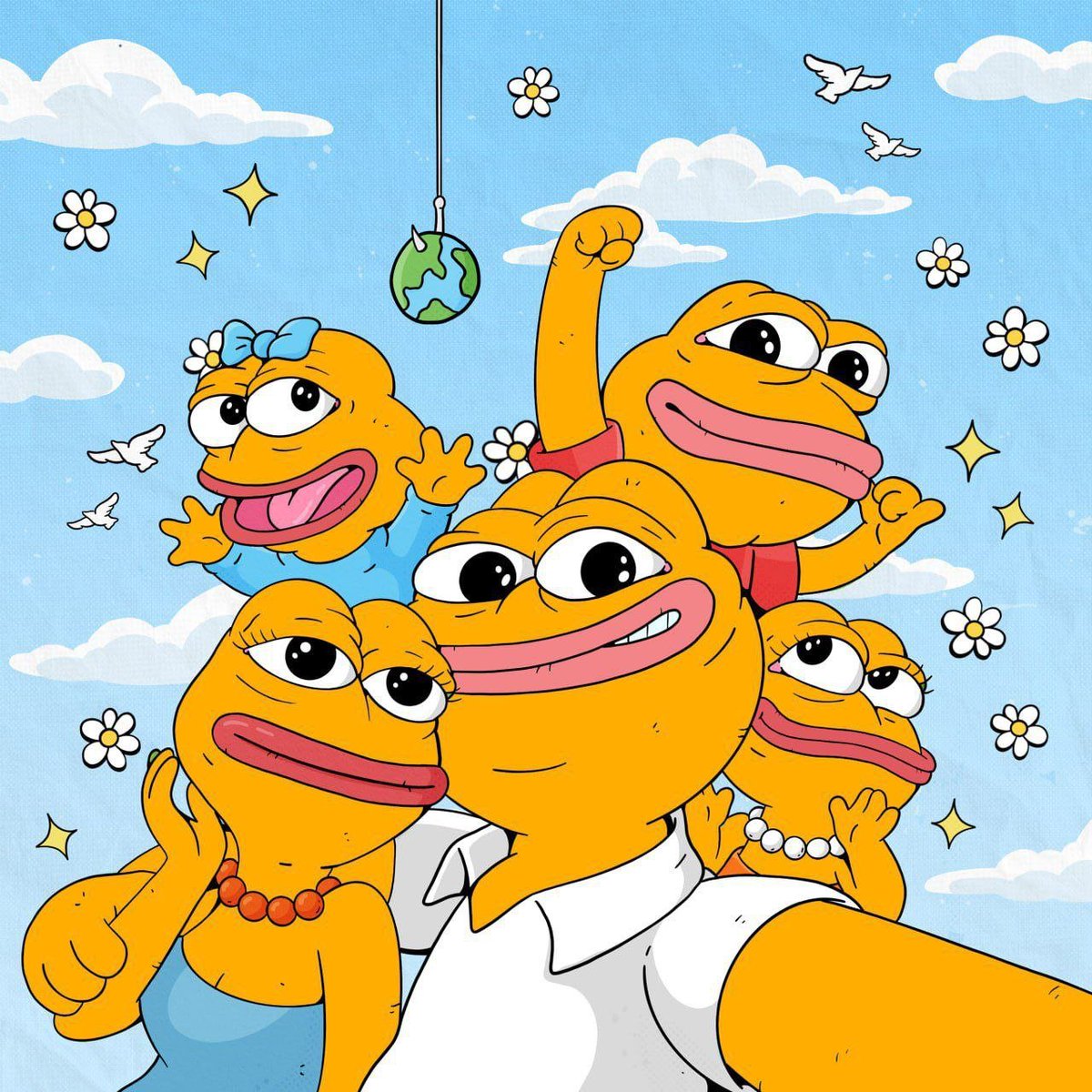 pepe2coineth's tweet photo. #PEPE2 knows family is important. 

Here's a friendly reminder to enjoy your Sunday Fun-day with family and frens! https://t.co/NrIwDtqTk5