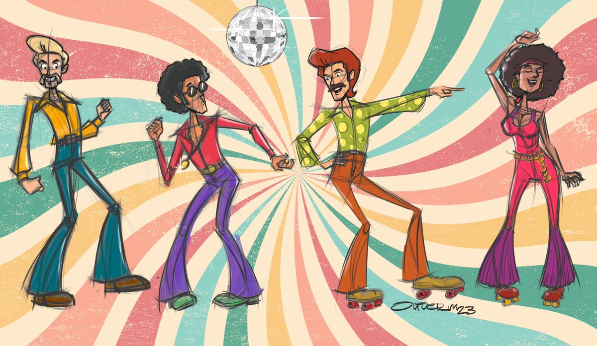 oliverm_ph's tweet photo. Traveling back in time with my disco-inspired sketches! 🪩 #70s https://t.co/LEJXz9T9fY