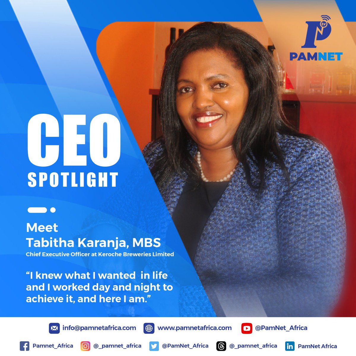 Meet Tabitha Karanja: a true inspiration in the business world. From a small village in Naivasha to the helm of Keroche Breweries, her journey embodies resilience, determination, and unwavering belief. #WomenEmpowerment #womenceo