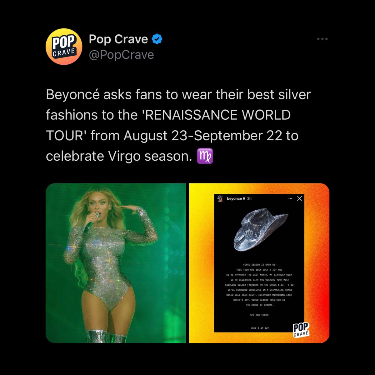 Etsy businesses are seeing a sales boom following Beyoncé’s request for fans to wear silver fashions to the 'RENAISSANCE WORLD TOUR' throughout Virgo season, TMZ reports. Seller Sequin Fans says they’ve seen a 200% sales increase in silver apparel and a 400% bump in overall…