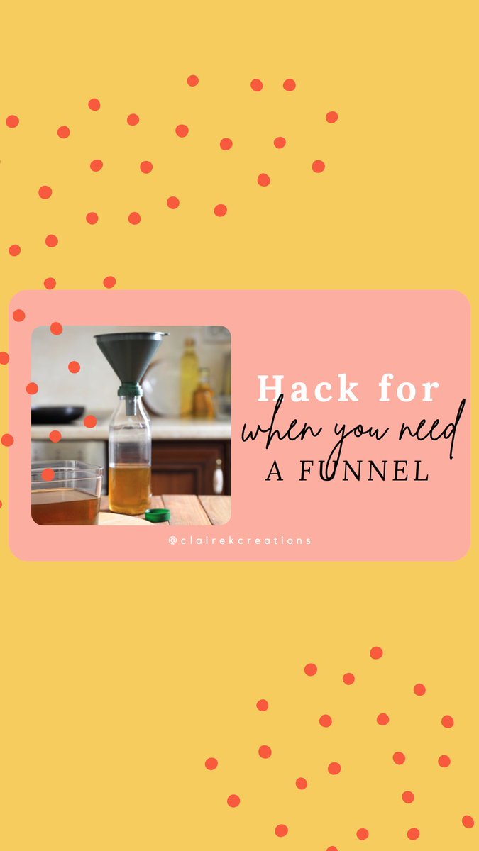 Need a funnel? Try this hack! #kitchenhack #recipe #homemade 
instagram.com/reel/CwH_JRgOh…