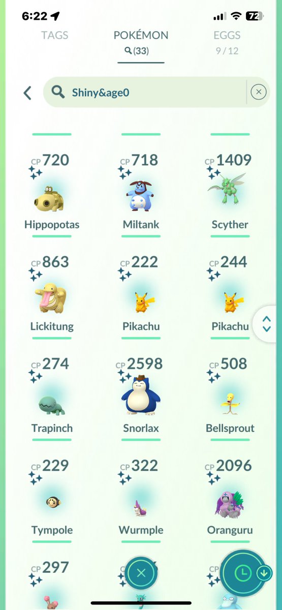 CocoLocos96's tweet photo. Even better day for shiny pokemon on Day 2 of Global Go Fest! Love all the new additions 😍 #PokemonGOFest2023 https://t.co/nrD8VbMycc