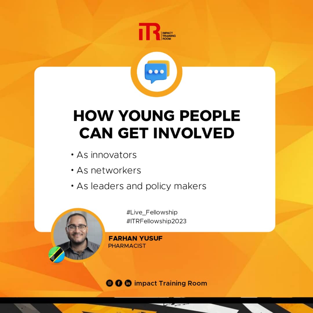 faryus88's tweet photo. I'm always pushing for the role of #youth in the @SDG2030 & the #Agenda2063 especially on the continent of #Africa. There are a lot of different roles that young people can play. @ObetaOdinaka #ITRFellowship2023 https://t.co/ooVDkTJ73r
