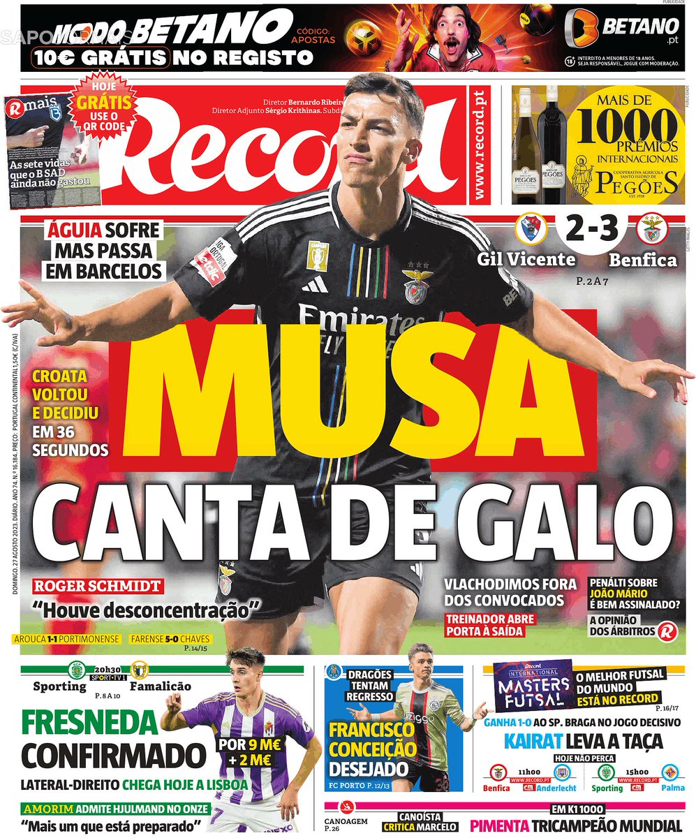 EuSouZarolho's tweet photo. Este fenómeno intriga-me.
Como é que o 3 jornais desportivos usam a mesmíssima foto de capa? https://t.co/TpIDQMtjyw
