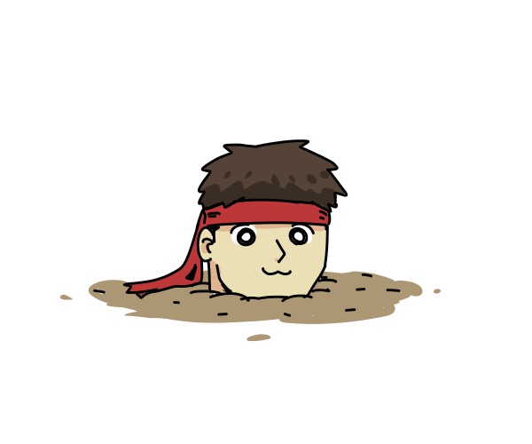 ryu (street fighter) headband 1boy male focus solo :3 white background brown hair  illustration images