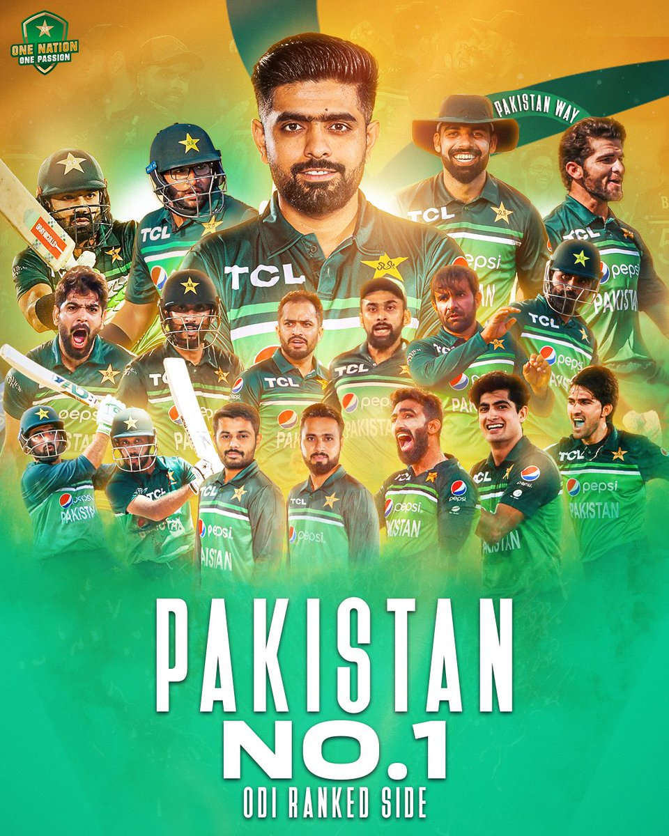 CrickwithS's tweet photo. Congratulationsss you all🥳❤
Hamare larko ne kar dikhaya❤
No.1 Kaptaan ki No.1 Team
Super proud of them❤😭
#No1ODITeam #PakistanCricket #PakistanZindabad #BabarAzam𓃵 https://t.co/PqMlB54J21