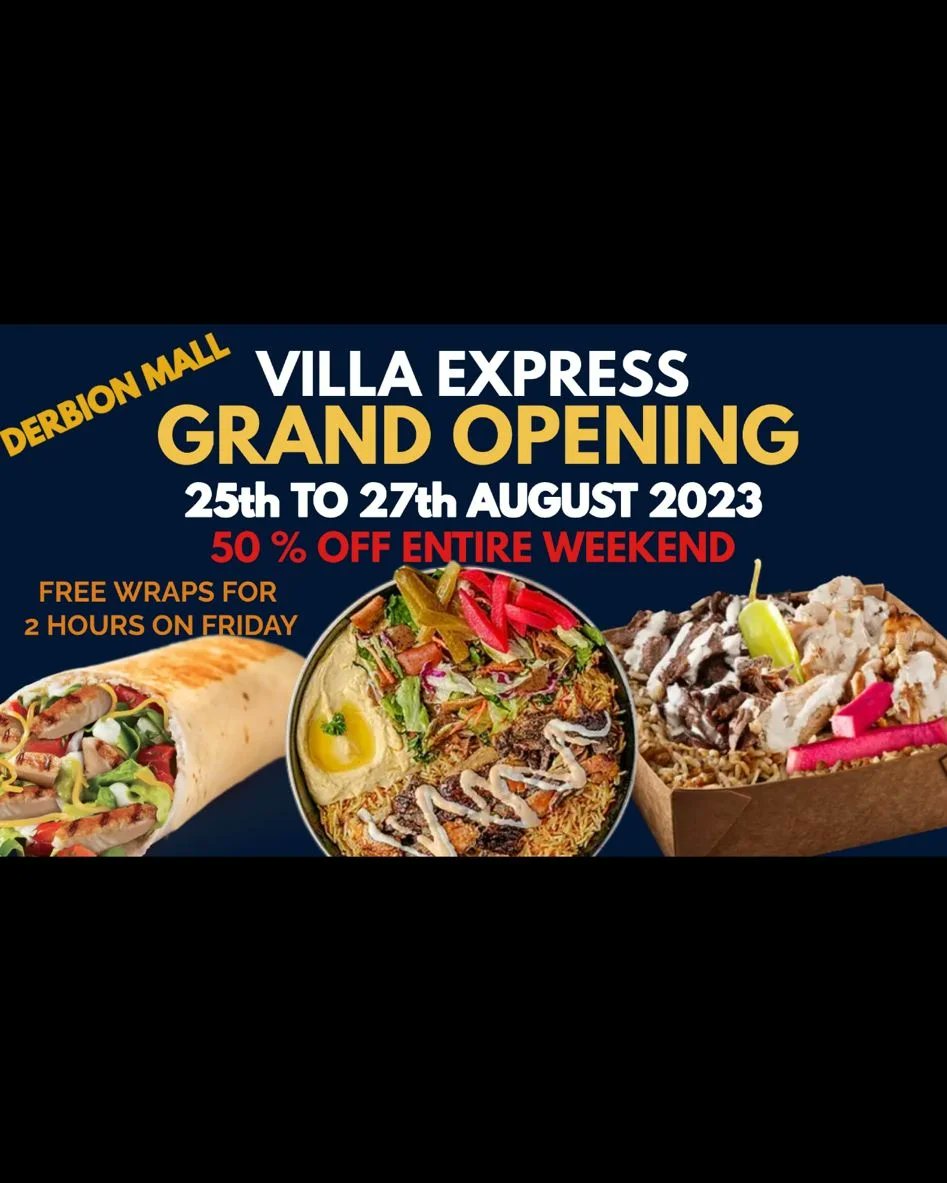 linkingupderby's tweet photo. Villa Express UK has now opened in the @_Derbion
.
Post by @linkingupderby / @sbvs_uk
.
.
https://t.co/ftHcQX9nzv
.
.
.
#Derby #Linkingupderby #Derbyshire #new #food #Halal #Derbion #sbvs_promos #Canadian #franchise https://t.co/ouEN5Yap9a