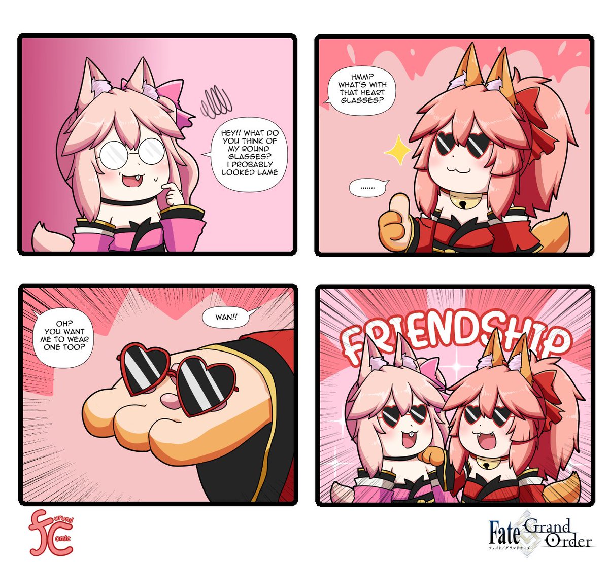 A mini friendship.
.
There's no comic update for next week, i got family matter to attend to, sorry for the delay. 🙏
#FGO #FateGO #タマモキャット 