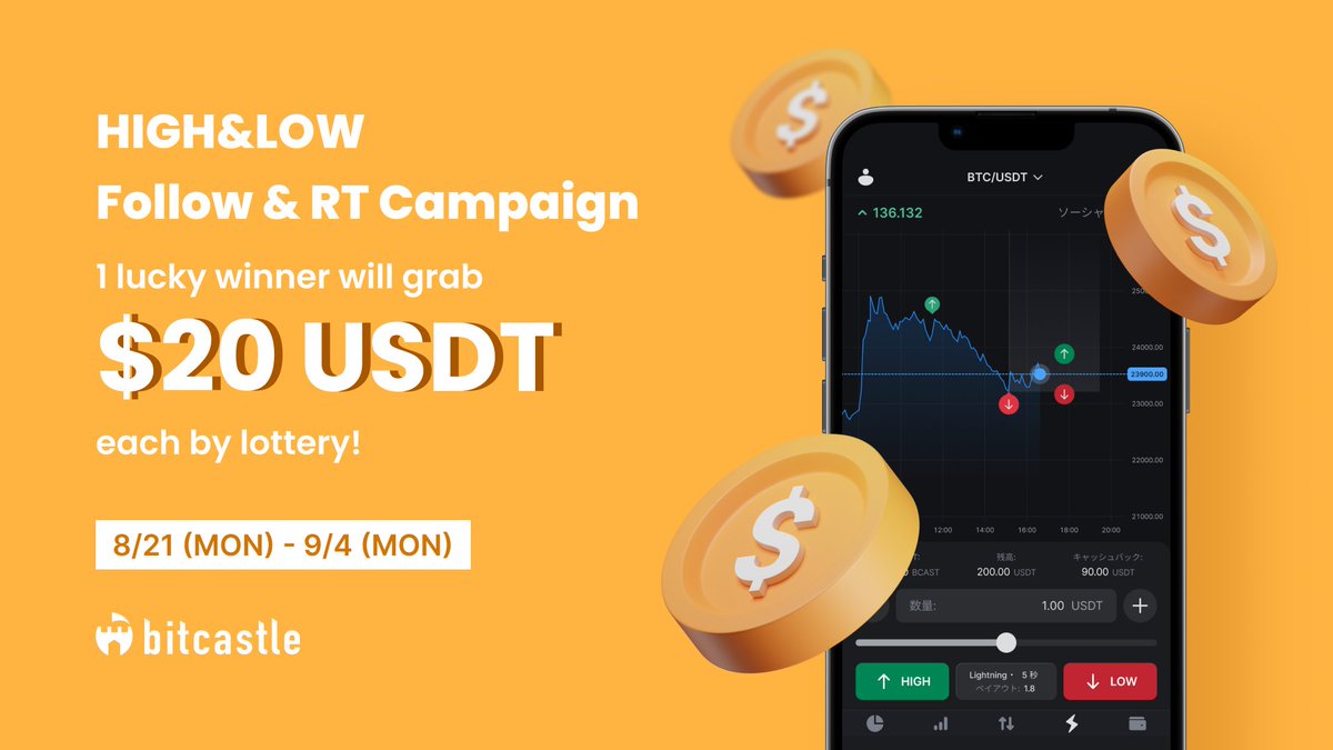 📅Day7

Follow RT Campaign💙🔁
／
🎁1 lucky winner will win $20 USDT each by lottery!
🌟You can play HIGH&amp;LOW!
＼
✅Follow us
🔁RT this post

#Crypto
#Cryptocurrency
#Airdrop
#Airdrops
#AirdropCrypto
#Giveaway
#Giveaways