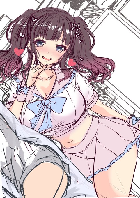 良い感じのシ〇タ抱き枕を購入した詩子お姉さのラフ 