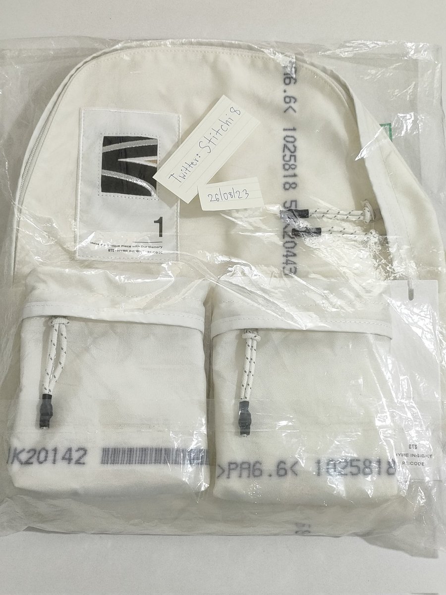 Stitchi8's tweet photo. WTS/WTT
Want to sell
#BTS Recode Upcycled Backpack
NWT
#Jimin
$470
Can trade with #Jhope 's
Would consider sling/mini bag
Can update name card w updated date
📮🌏
PayPal G&S 👌
DM
#btsrecode
#btsupcycled #sellingbts #btswts
#wtsbts #btsmerch #hybeinsight
#ตลาดนัดบังทัน https://t.co/RbLGDVB23y