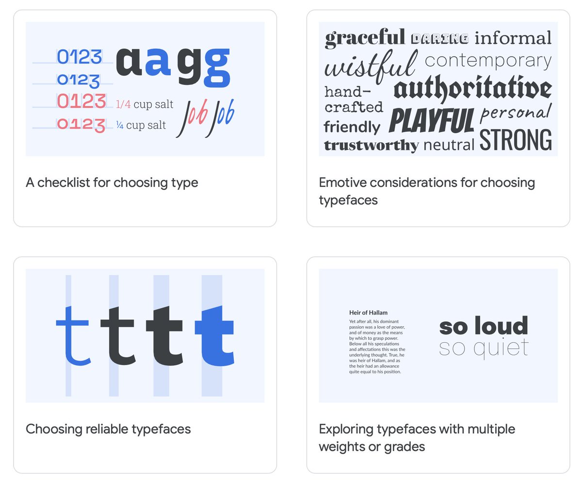 101babich's tweet image. Fonts Knowledge Library by Google

Guides to the world of typography that cover how to choose types and use them effectively in different contexts.

fonts.google.com/knowledge
