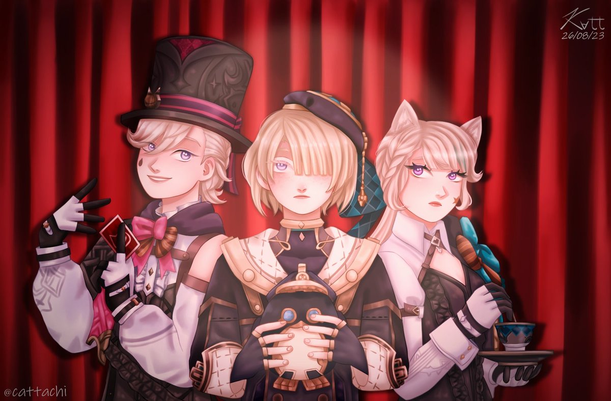 cattachi's tweet photo. #artistontwitter #genshinimpact #genshin #lyney #lynette #freminet #digitalart #art #drawing #геншин #геншинимпакт #лини #линетт #фремине #диджитал #арт #диджиталарт https://t.co/5oPQzp3Rx4